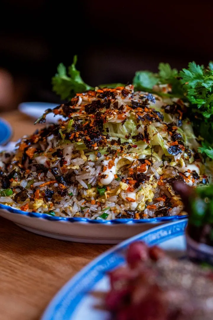 Garlic fried rice at Oncle Lee Kăo Montreal, the satisfying closer that grounds a tasting-style dinner and gives you the space to linger without ordering another main