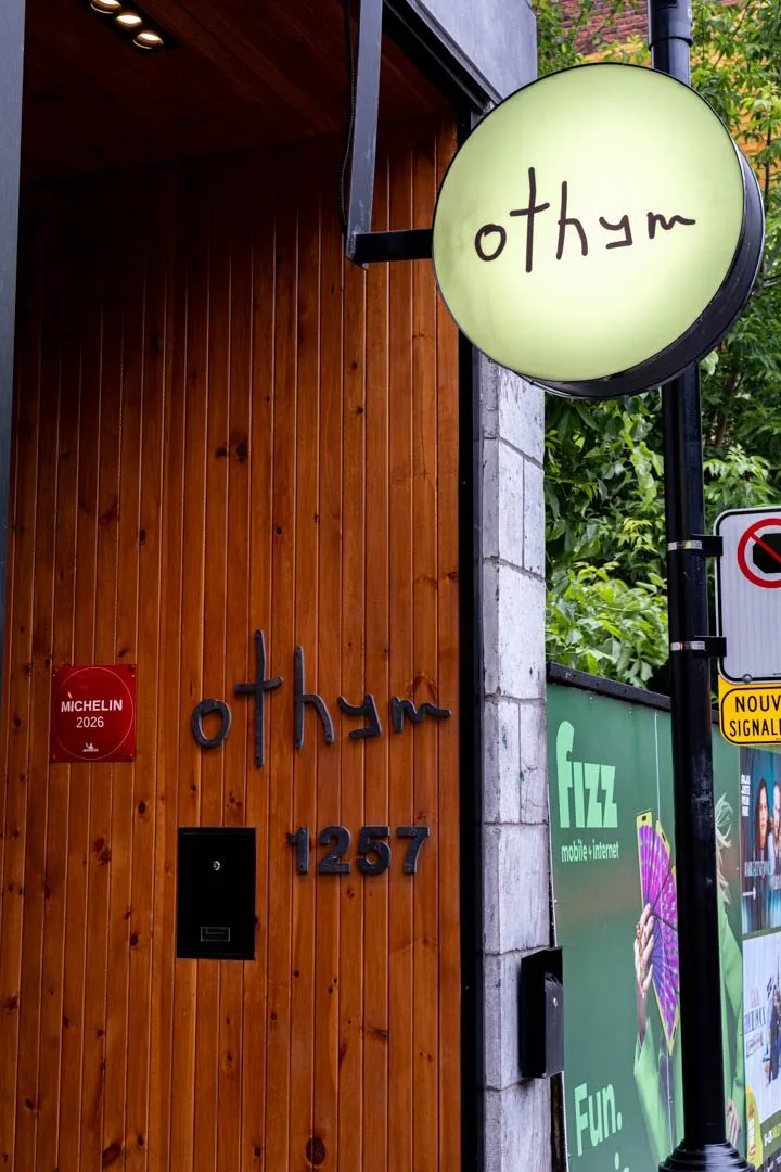 Seasonal dishes at Othym, a Michelin-recommended BYOB restaurant in Montreal's Village featuring ingredient-driven Quebec cooking