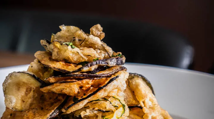 Zucchini Eggplant Chips Recipe (Crispy Fried Vegetable Appetizer)